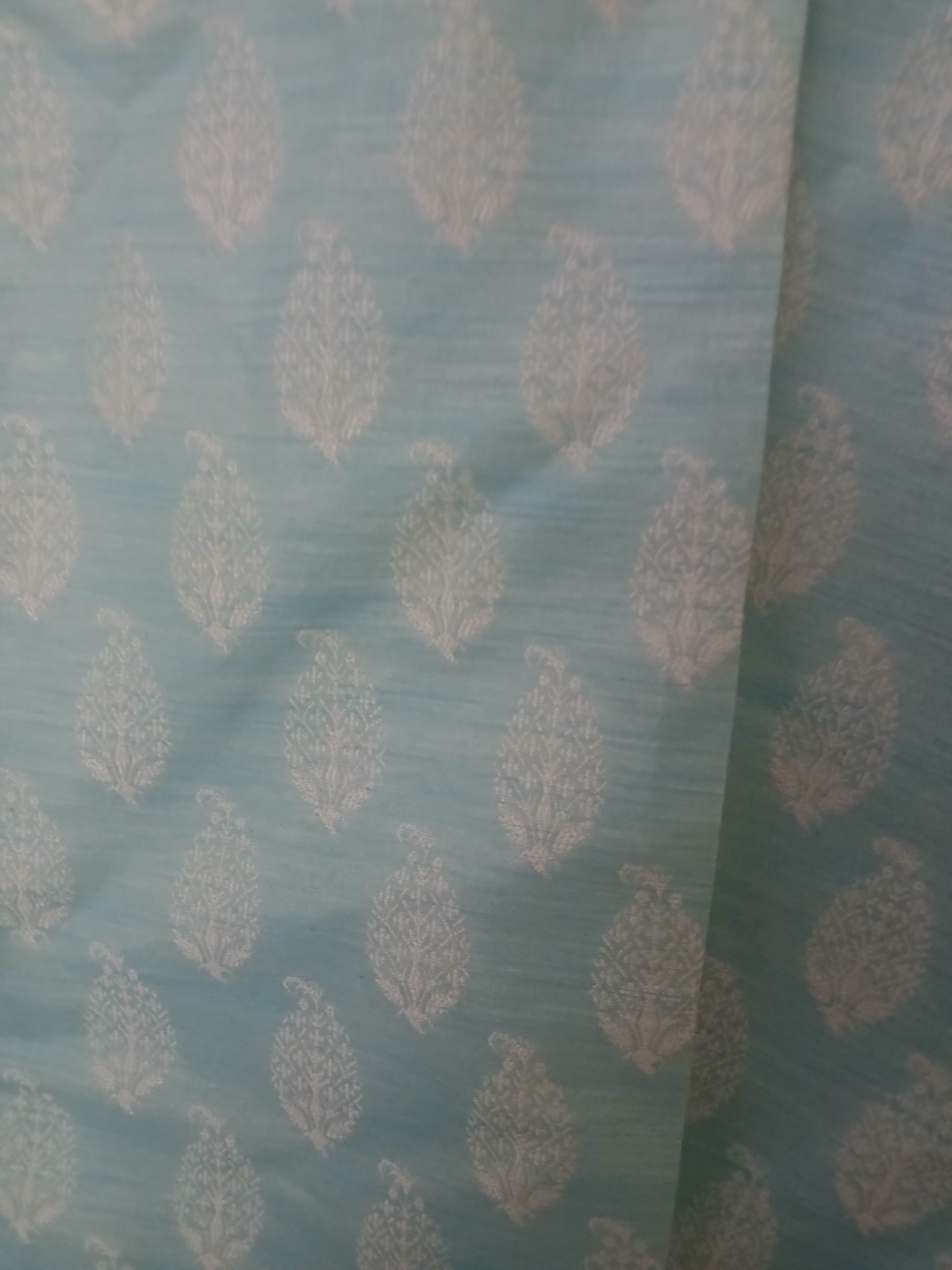 Manyavar XXL Kurta Light Aqua Men’s Tunic New 110 CM 44