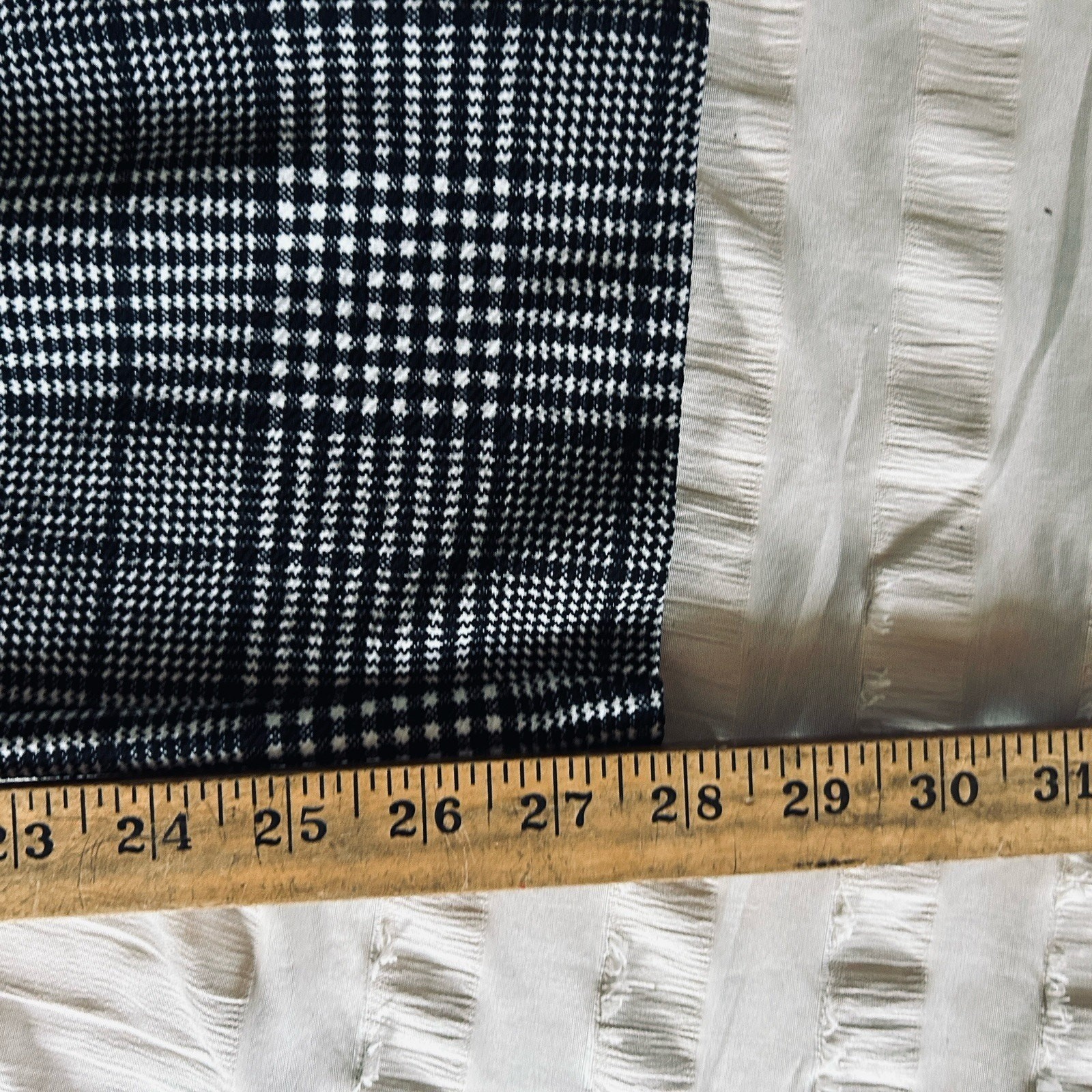 Preppy Plaid Stretch Pants Women’s M Slim Fit Office Chic Checkered Career