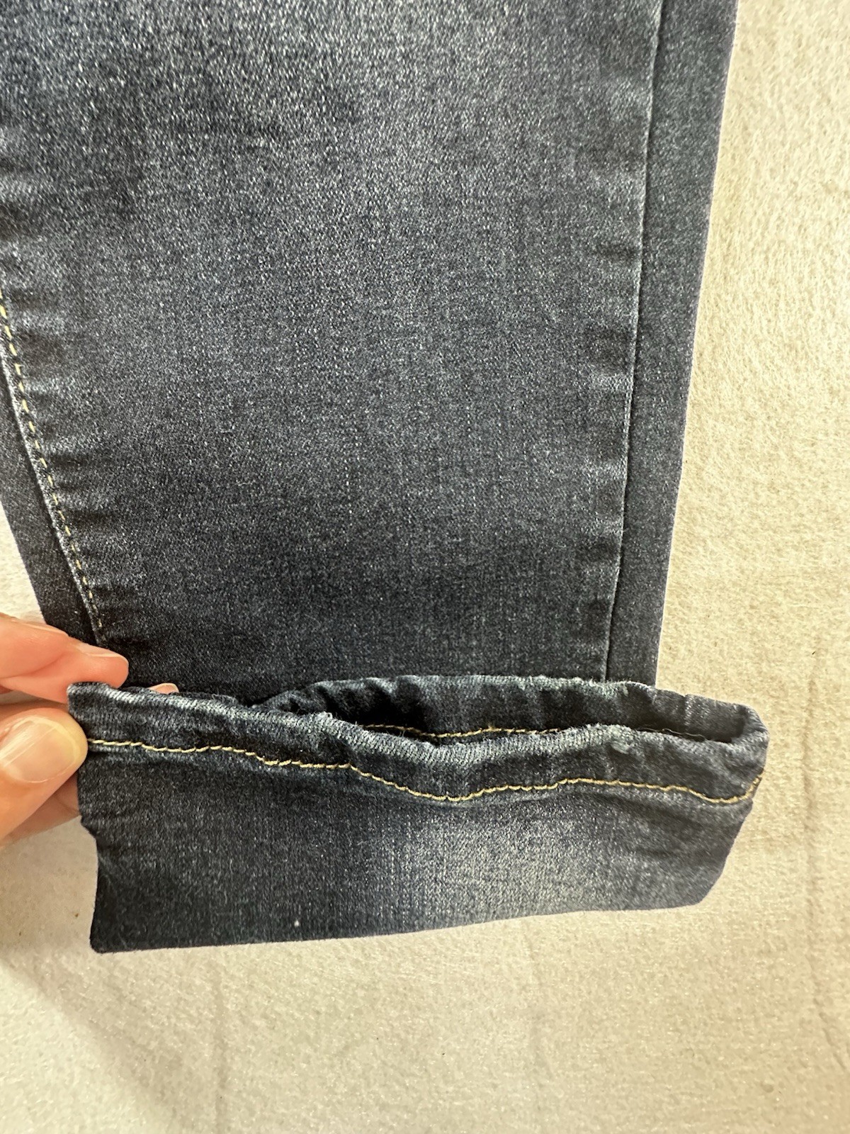 Men’s Super Skinny Dark Wash Stretch Blue Denim Jeans 5-Pocket