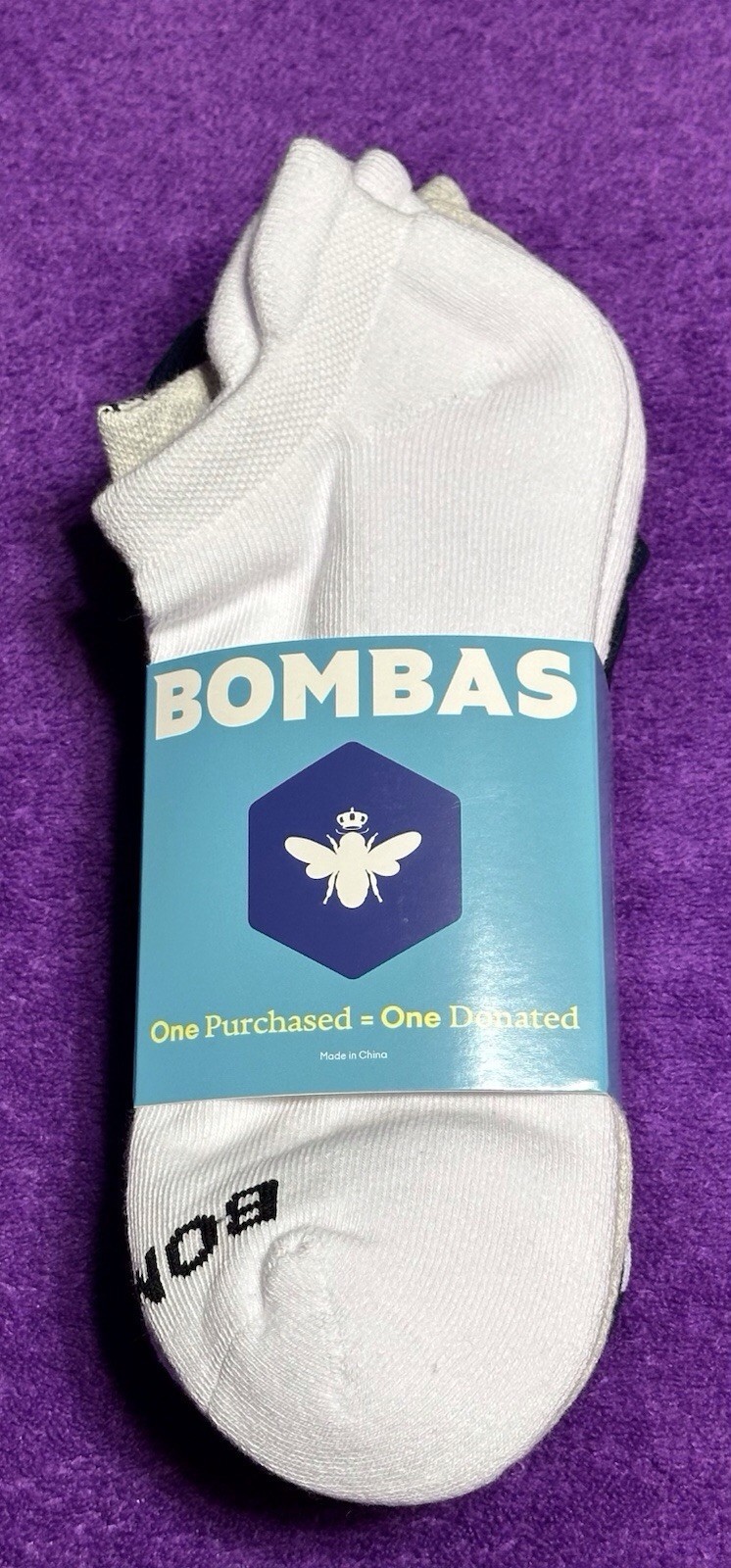 Bombas 4-Pack Ankle Socks Size Large Brand New Unisex Multicolor 4-Pairs