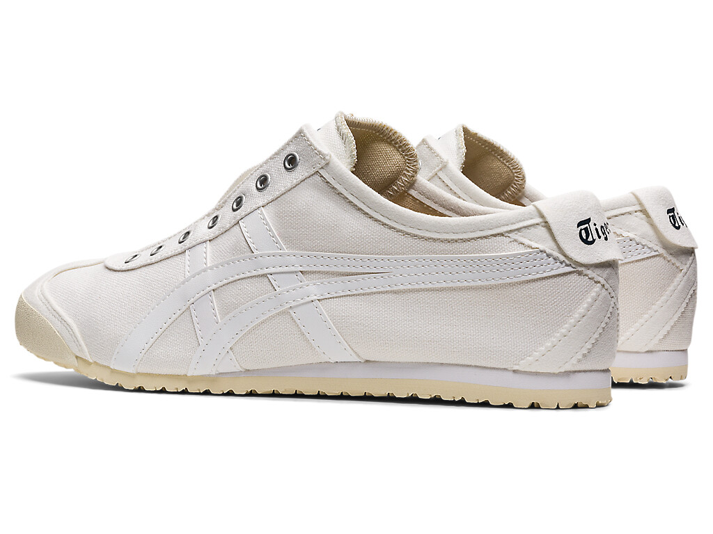 Onitsuka Tiger MEXICO 66 SLIP – ON Canvas WHITE BLACK CREAM BIRCH NAVY TRICOLOR