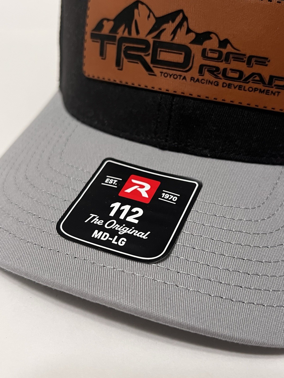 TRD Off Road Richardson 112 Trucker Hat ADJ Size MD-LG Black/Grey Colorway NWT