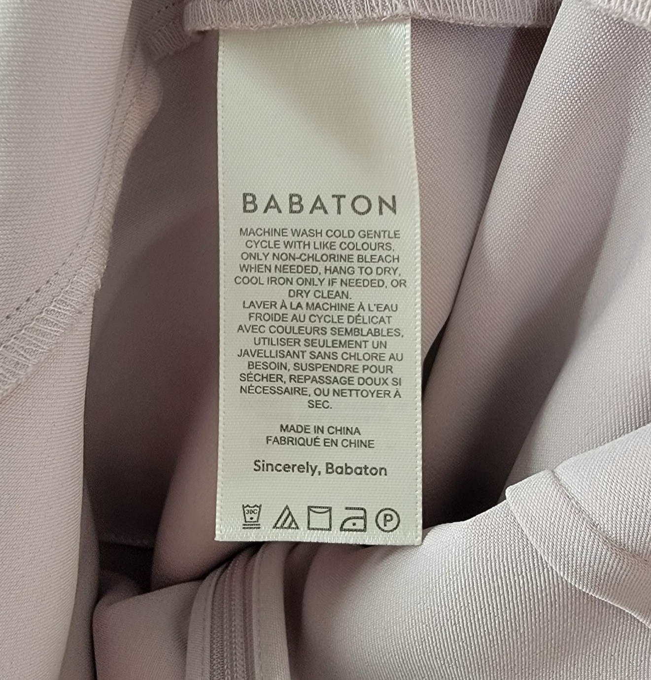 Babaton Womens Dress Aritizia Square Neck Slip Tank Capsule NEW Size 8 Mauve