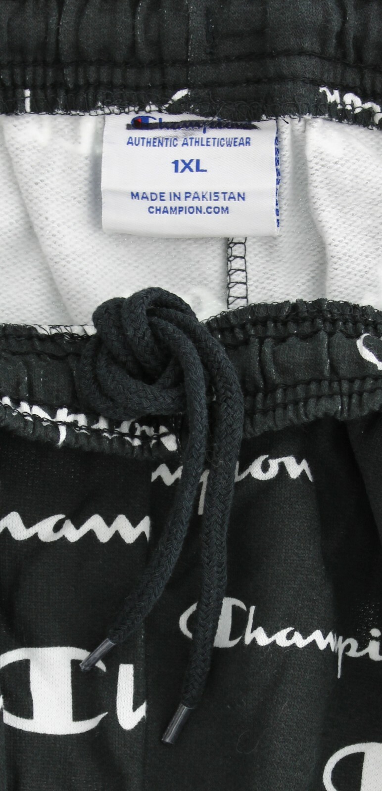 Champion All Over Script Logo Shorts Men’s Big & Tall Deep Pocket Jersey Short
