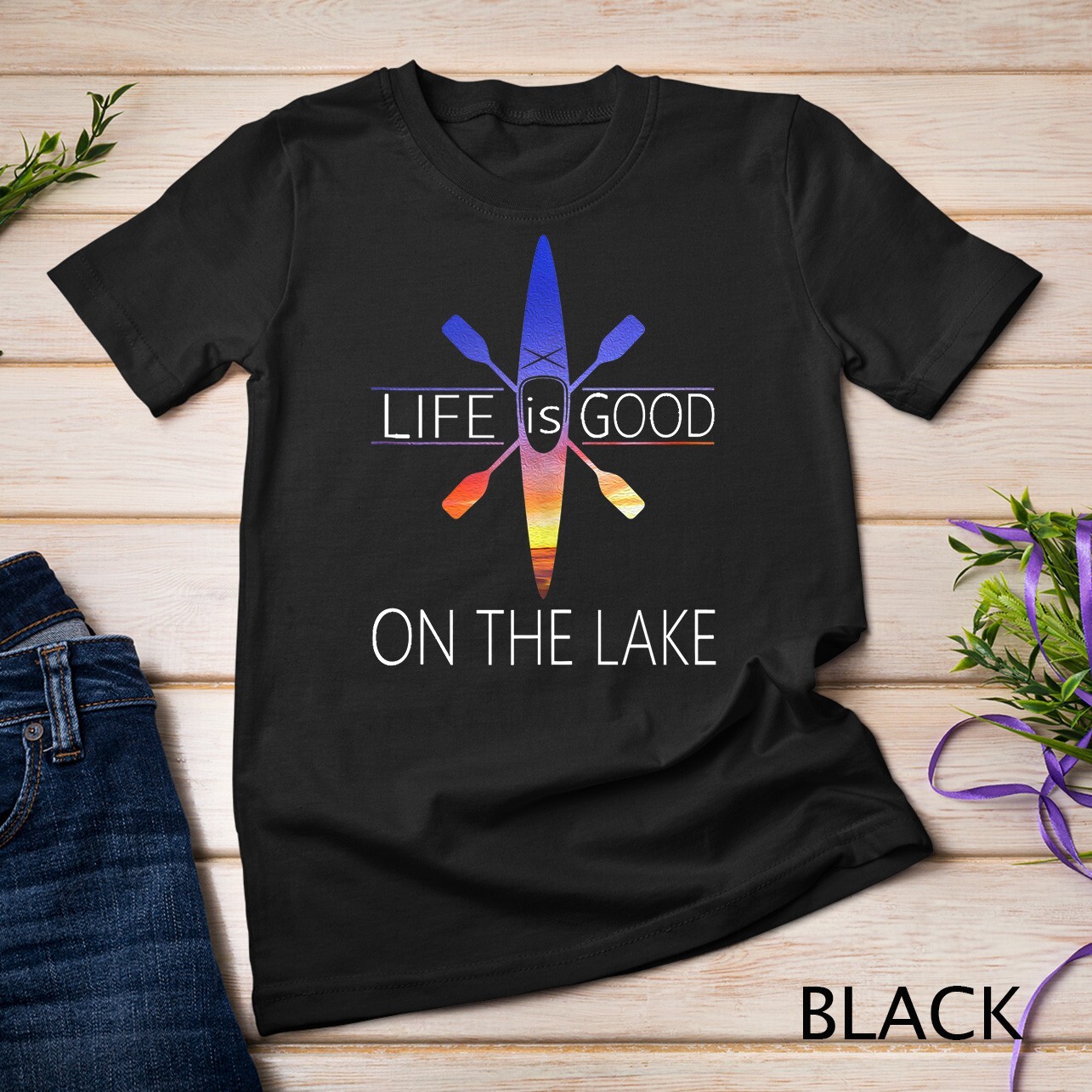 Lake Life Boat Accessories Graphic Novelty Summer Toys Unisex T-shirt