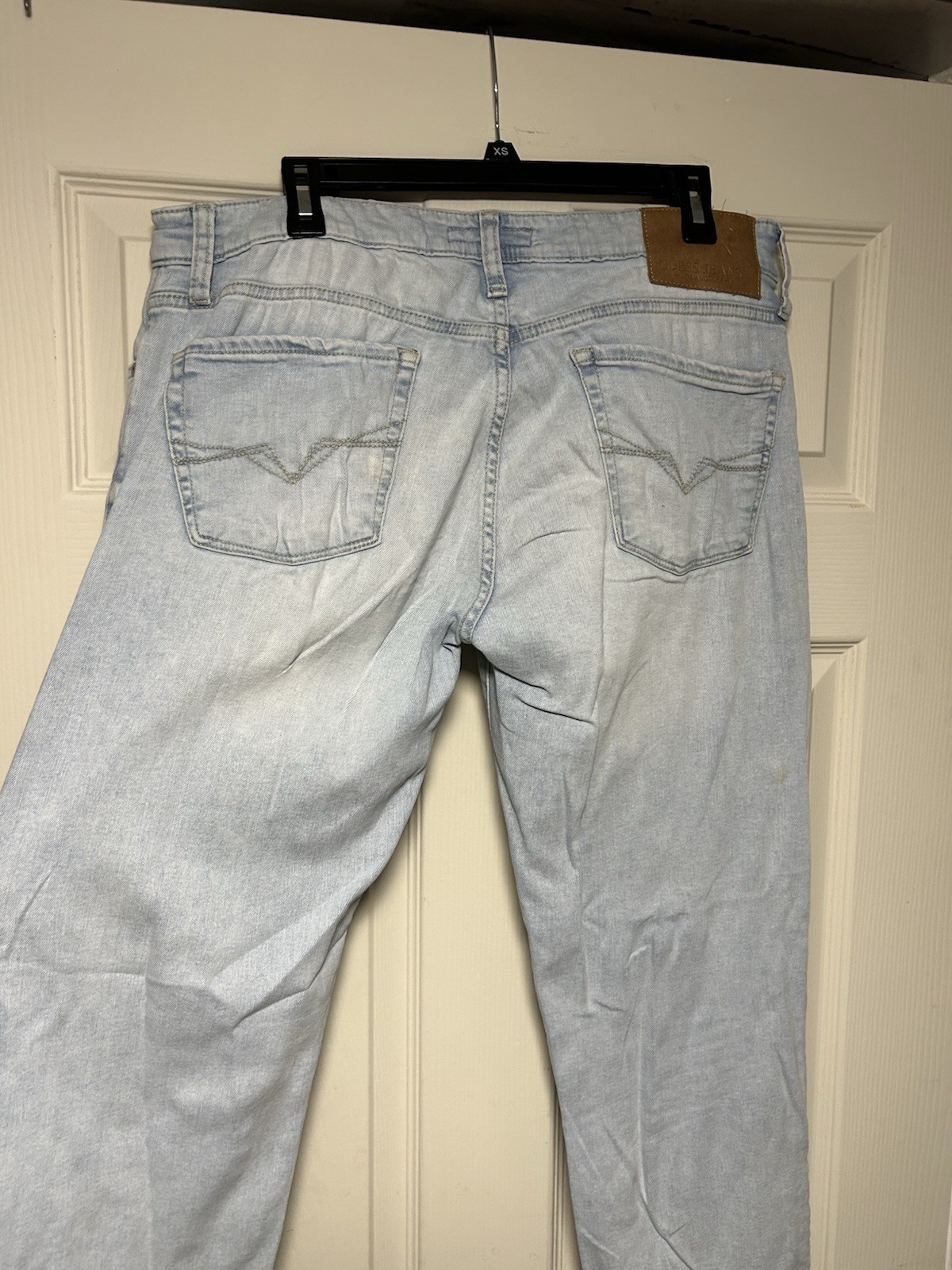 Guess Men’s Light Wash Jeans Lincoln Slim Straight 30×32 W30 L32