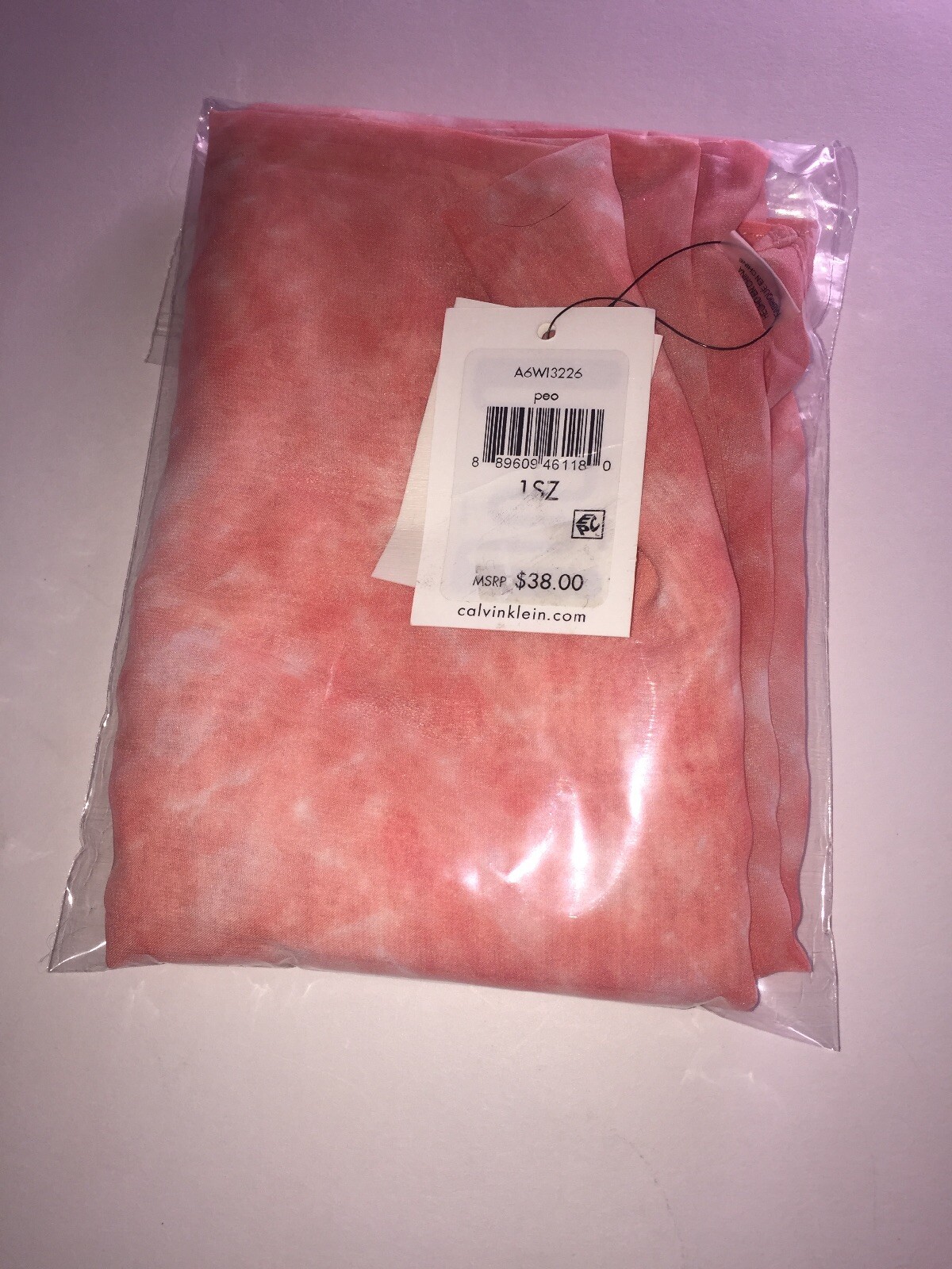 Calvin Klein Women’s Chevron Tie Dye Chiffon Infinity Scarf, Retail $38.00