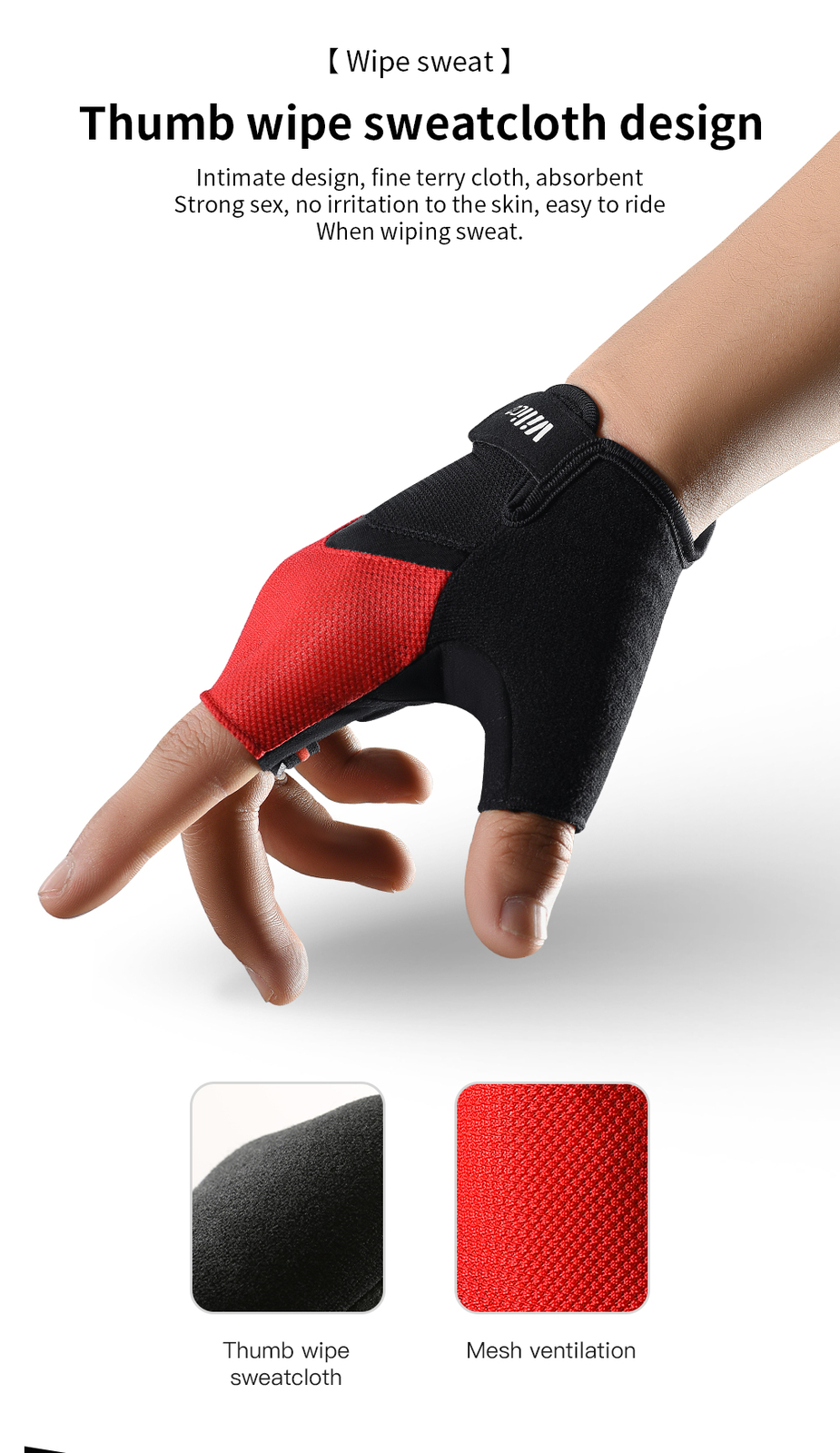 Half Finger Cycling Gloves Outdoor Sports Racing Gloves Pad Breathable Driving
