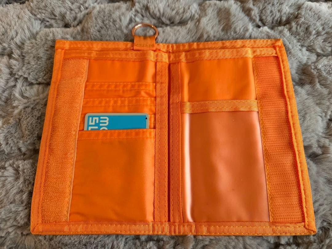 Porter Capsule Orange Leather Long Wallet Used Excellent Condition