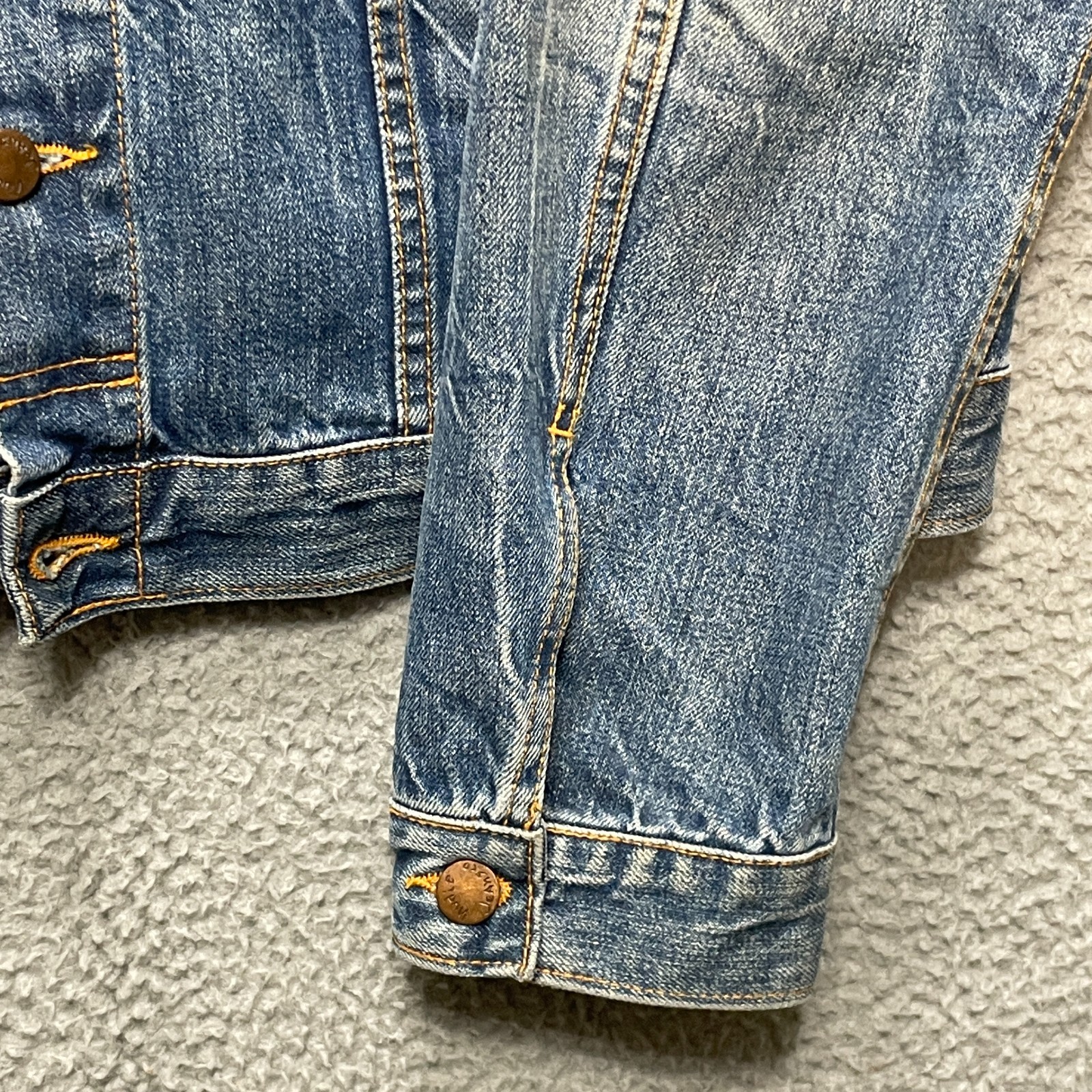 NUDIE JEANS CO Denim Jacket Mens XXL Blue Terry Organic Cotton Romania