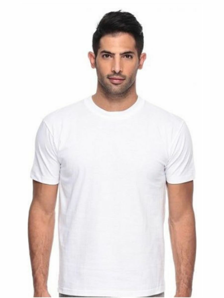 BYC 3 Pack Men 100% Premium Cotton Heavy Weight Crew Solid Short Sleeve T-Shirt