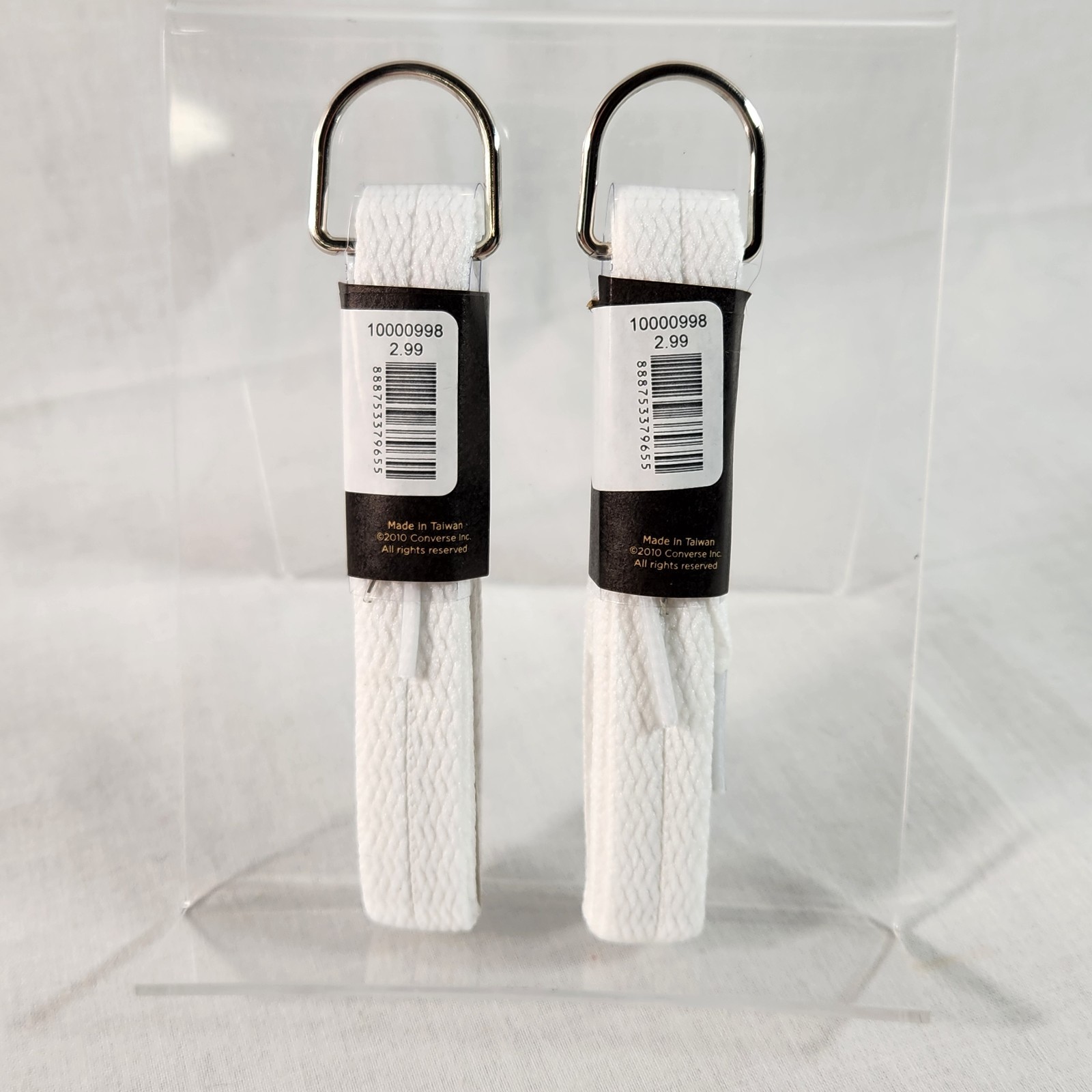 Converse 45″ White Shoelaces Official Replacement Laces 2 Pair NEW FREE Ship
