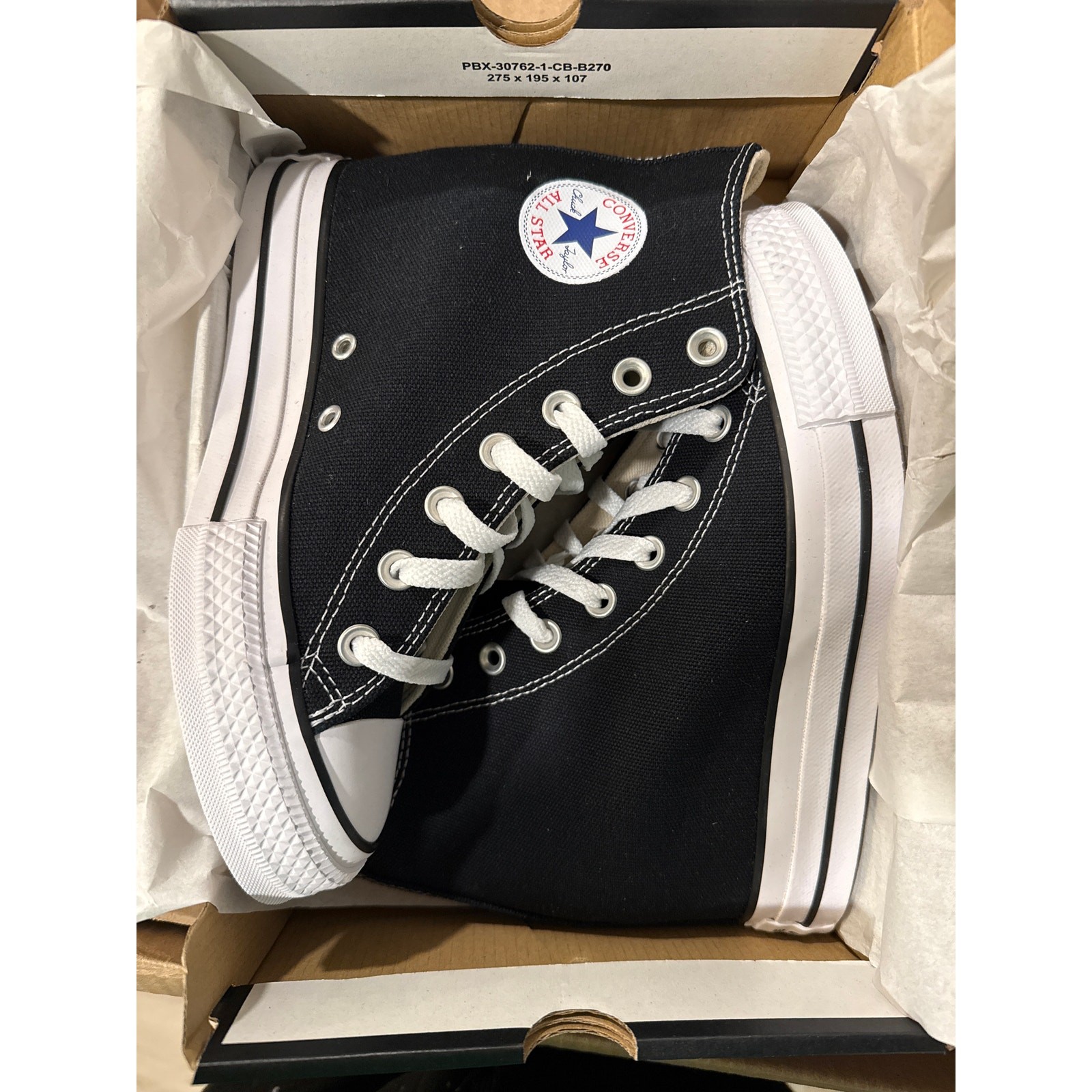 Converse Chuck Taylor All Star Wedge Platform – Black/White – Women’s 6 – NEW