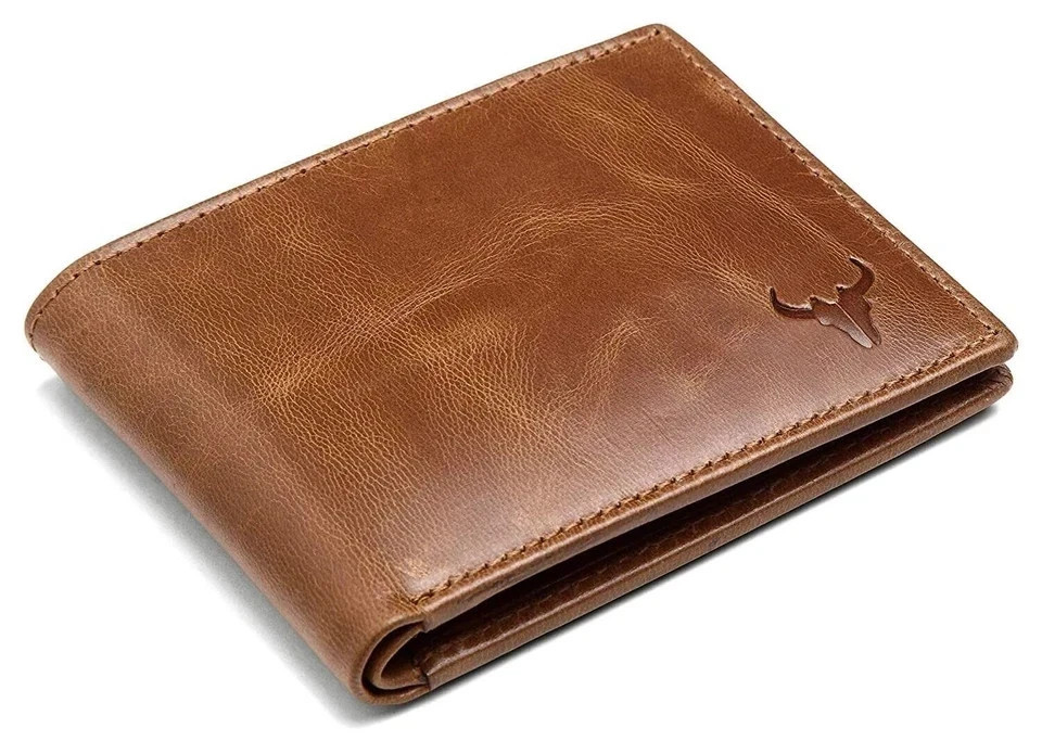 NAPA HIDE Leather Bifold Wallet RFID Blocking Stylist Wallet Daily GIFT MEN
