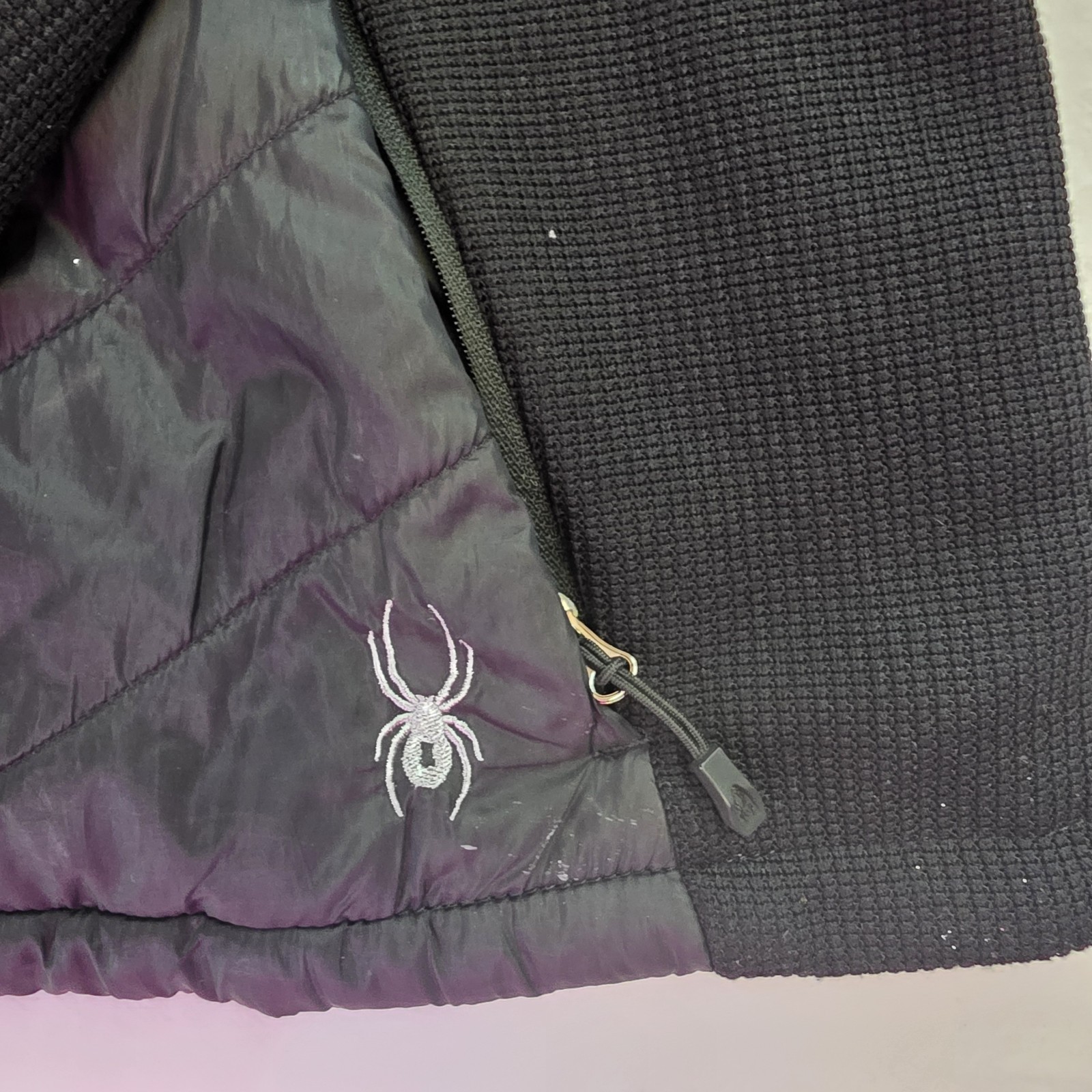 black Spyder women’s puffer jacket