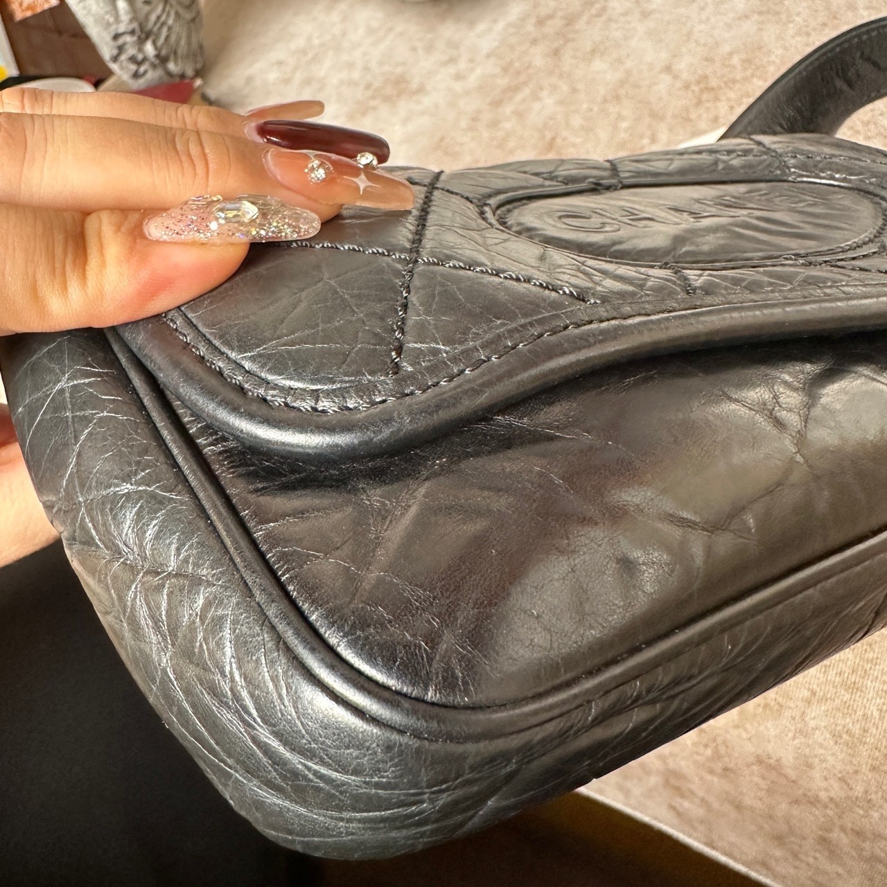 Chanel Pre-Owned Authentic Luxury Handbag Silver Free Tracked Shipping
