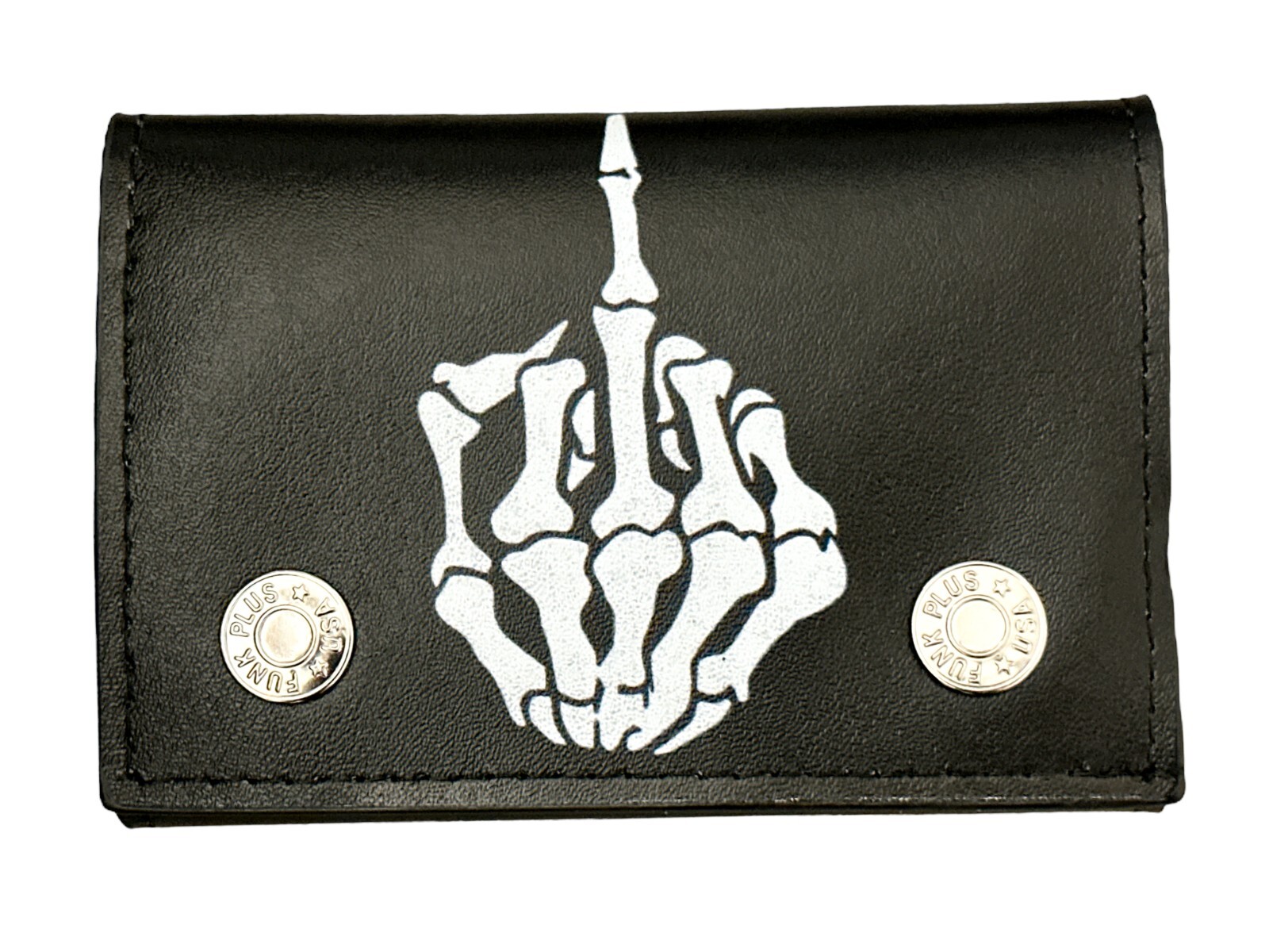 Genuine Leather 70’s Classic Bikers Wallet With 12″ Wallet Chain Punk motorcycle