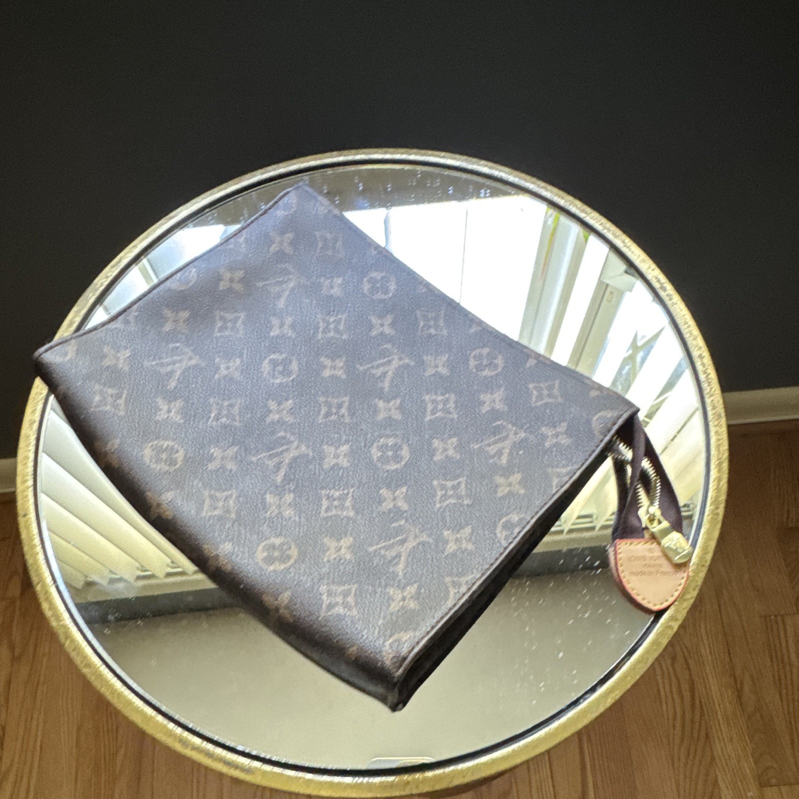 Louis Vuitton Toiletry Monogram Pouch 26 Brown Canvas