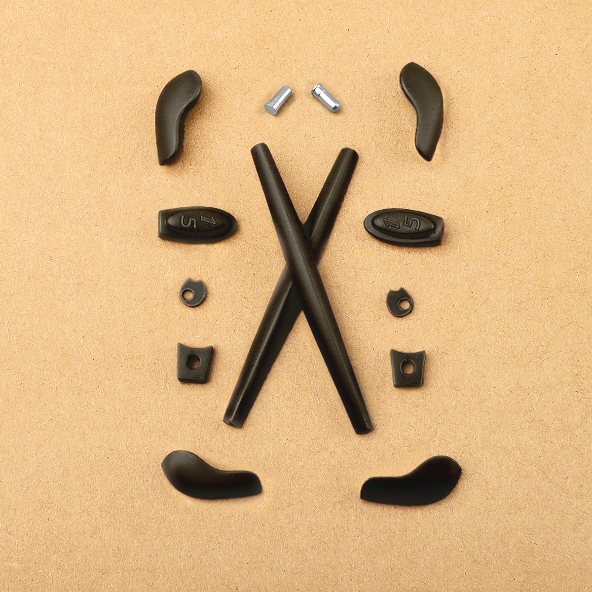 Replacement Rubber Kit Earsocks Nose Pads With Pin Rivet for Oakley Juliet