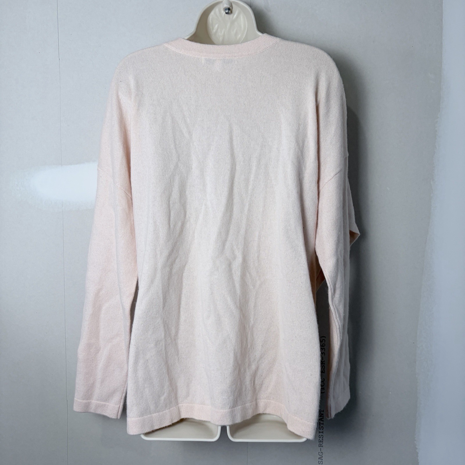 Derek Lam 10 Crosby 100% Cashmere Wrap Sweater Blush Pink Women Sz S Luxury