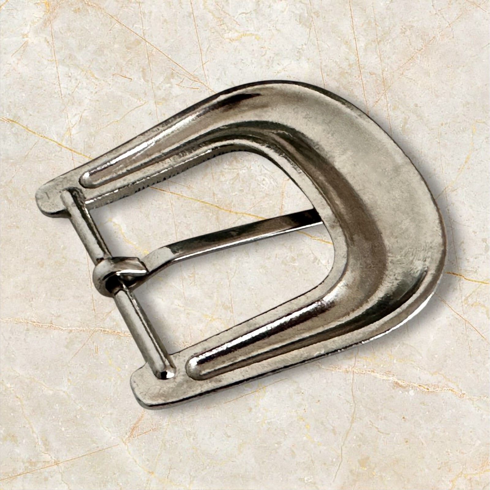 Western Cowboy Silver Flower Engraved Belt Pin Buckle Fits 1-1/2″ Strap