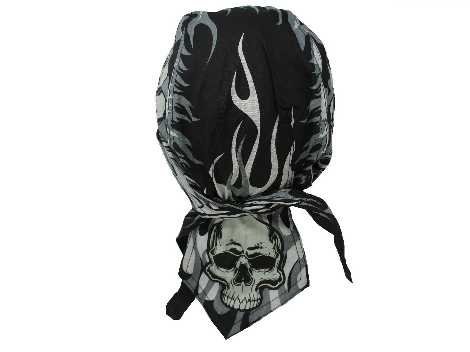 Gothic Skulls Black Doo Rag Headwrap Skull Cap Biker Durag Sweatband Capsmith