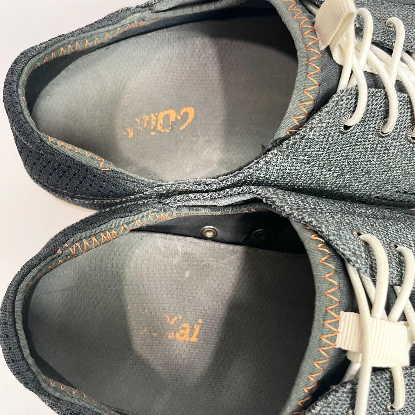 Olukai Mens 9 Nohea Moku Slip On Sneaker Boat Shoe No Tie Gray 10283