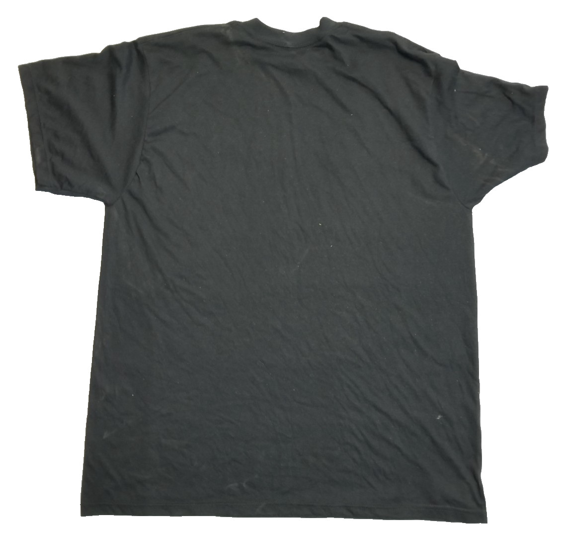US Military Army Physical Fitness Uniform Short Sleeve Shirt Black Large EXC
