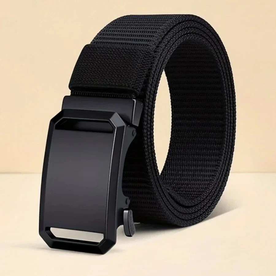 Mens Ratchet Belt Nylon Web Belts for with Automatic Slide Buckle Tactical Belt