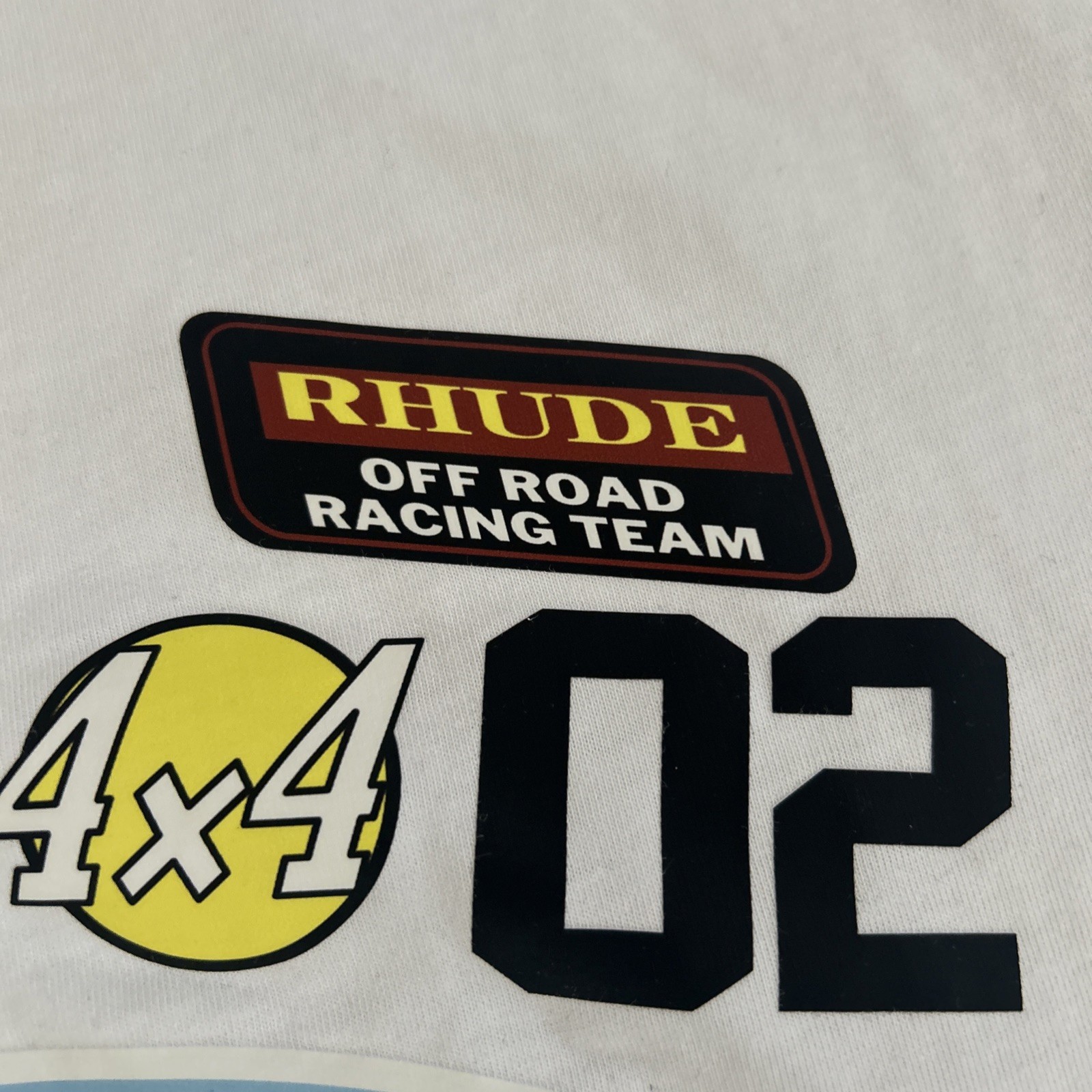 RHUDE Raceway T-Shirt Size Small Oversized Off Road Racing Team 4×4