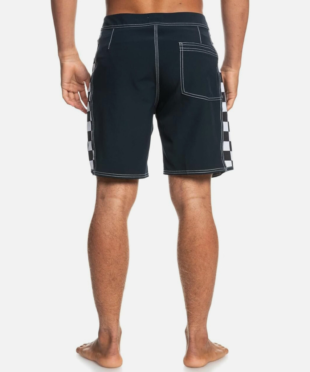 Quiksilver Original Arch 18″ Boardshorts Black/White Swim Trunks Sizes 32-40