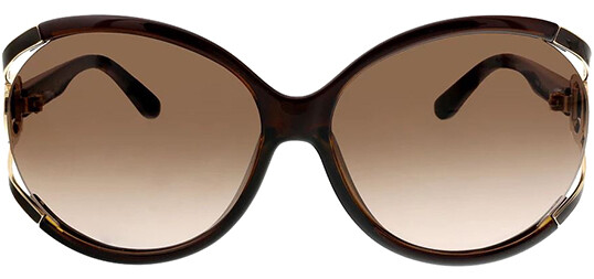 Salvatore Ferragamo Women’s Oval Oversize Sunglasses w/ Gradient Lens – SF600S