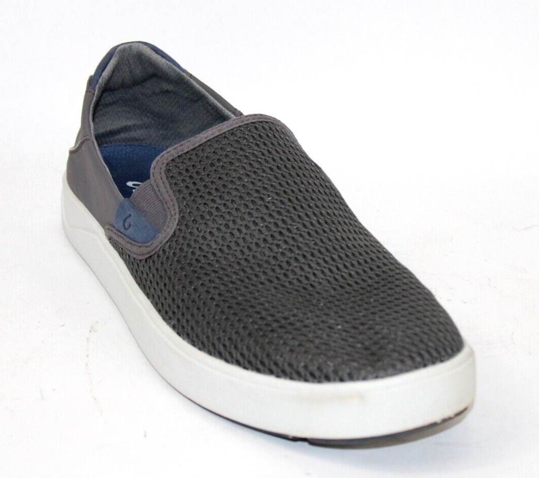OluKai Lae’ahi Mens Size 12 Blue Depth Shoes Blue Mesh Slip On Sneakers EXC