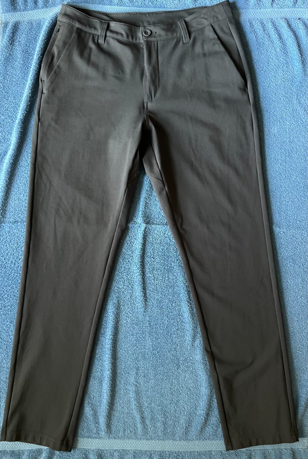 Into the AM – All Day Pants – Mens 34×30 Charcoal Pants – Slim and tapered