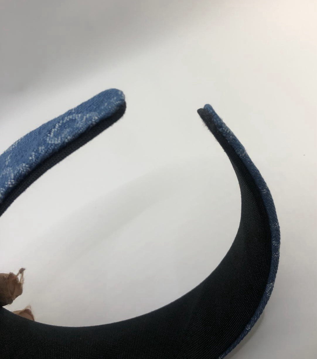 Gucci Monogram Blue Denim Headband