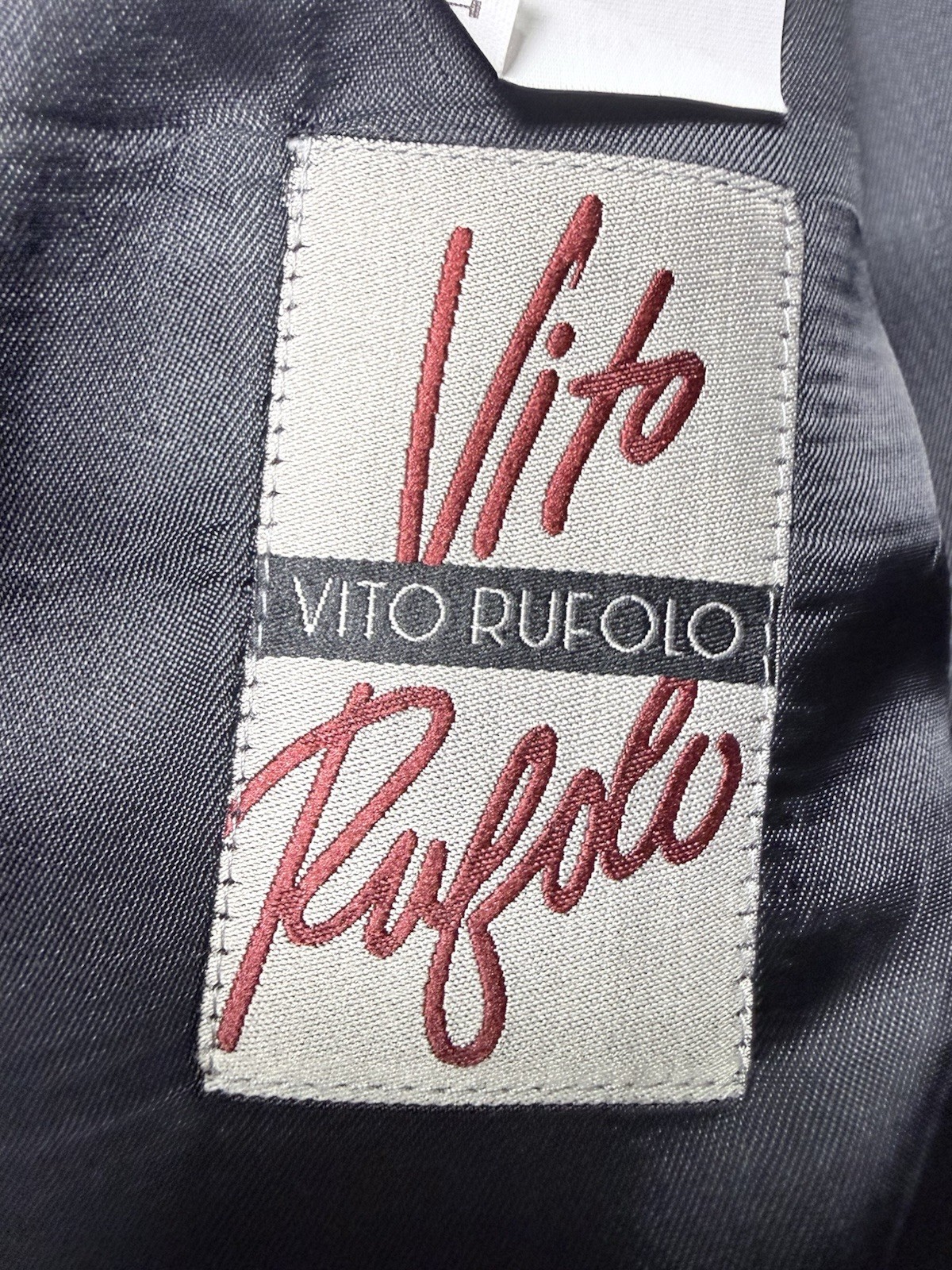 Vito Rufolo Suit Mens 48R 43×28 Made in Italy Lessona Super 100s 2 Piece Cuffed