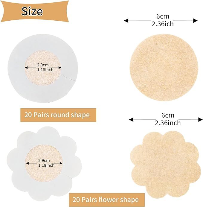 5pcs or 10Pcs Invisible Breast Pasties Self Adhesive Nipple Cover Sticker Pads