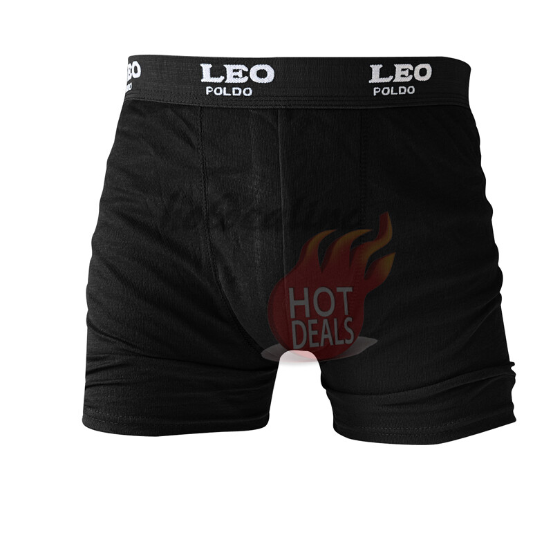 Men’s 6 Pack Boxer Briefs 100% Cotton Comfort Stretch Waistband Underwear S-XL