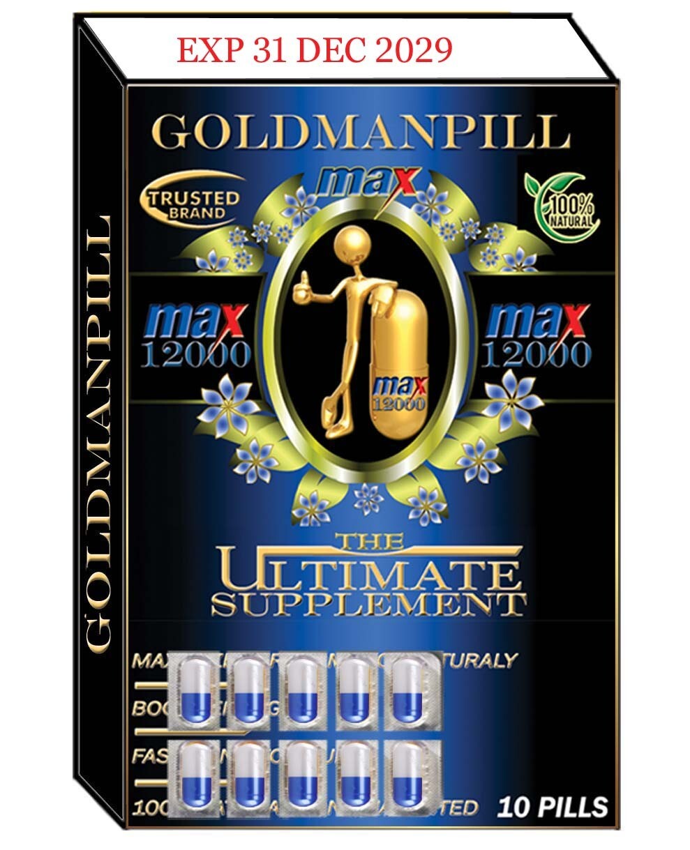 Go Goldman, Natural Male Enhancement Pill GUARANTEED POWERFUL ERECTION 10 Pills
