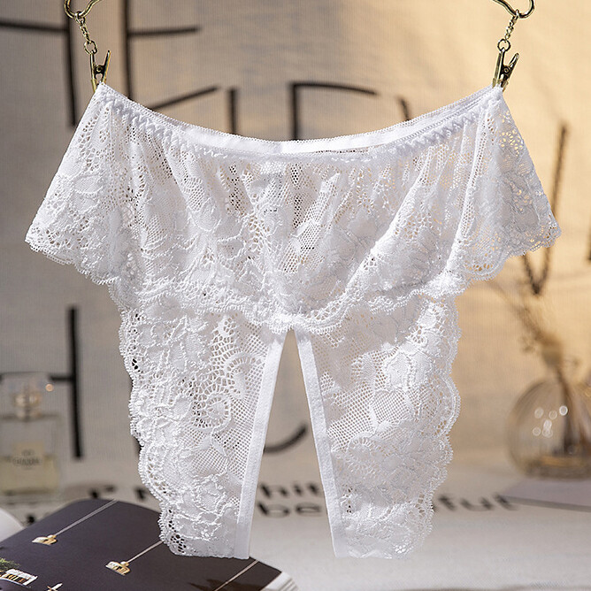 Sexy Womens Lace Panties Briefs Crotchles Ladies Cheeky Underwear Lingerie Thong