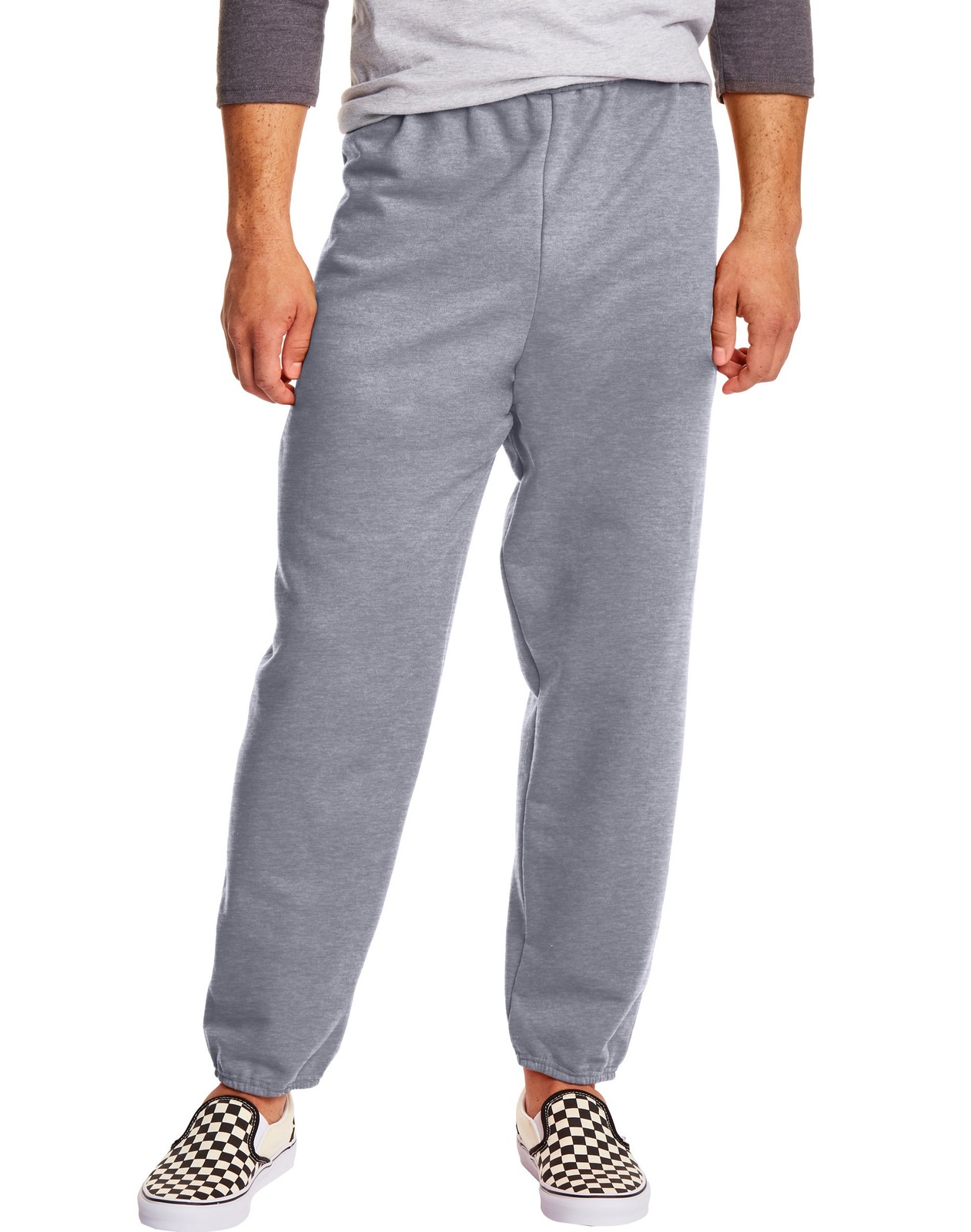 Hanes Sweatpants Fleece 2-pack Men’s EcoSmart Drawcord Cotton Blend 32 inseam