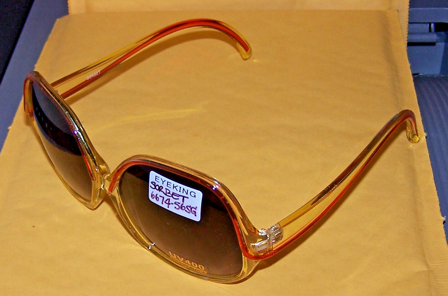 EYEKING SORBET Sunglasses 6674-56SG – PINK LENSES – UV400:100% UV BLOCK NEW!