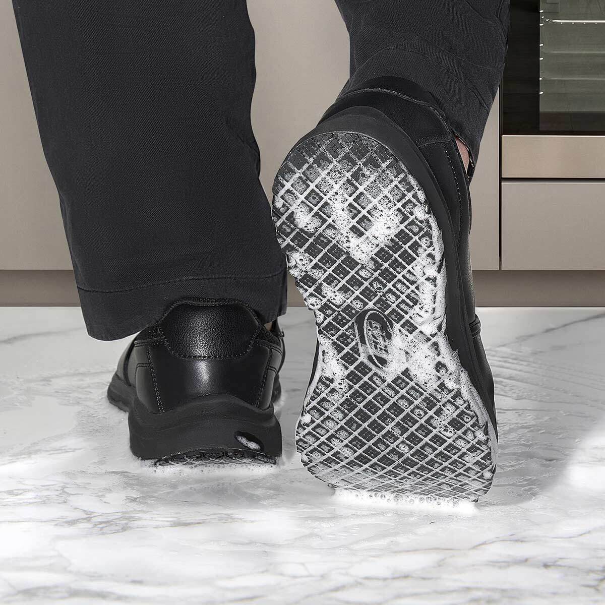 HISEA Men Non Slip Food Service Shoes Water Resistant Chef Health Care Work Shoe