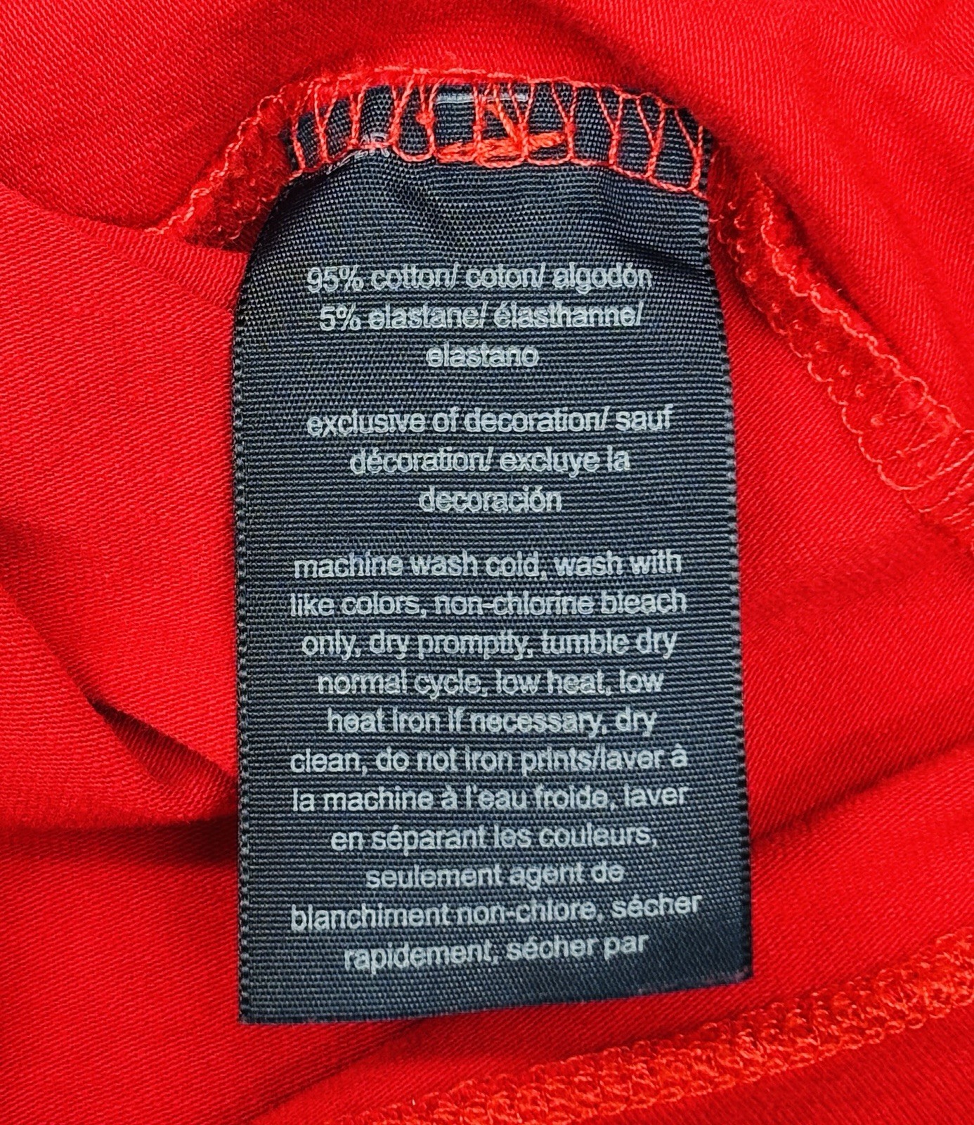 Tommy Hilfiger Women’s Size XL Red Cotton Blend Pullover L/S T-Shirt Heart Logo