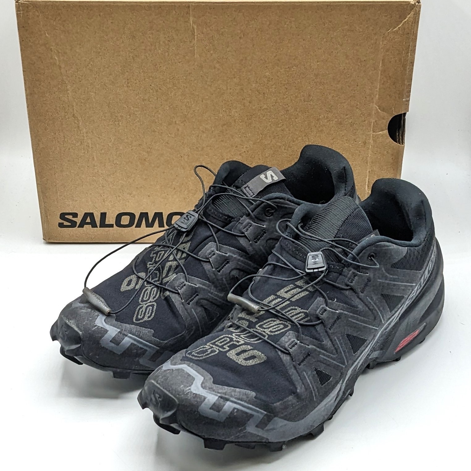 Salomon “Speedcross 6” Men’s Moderate Terrain Running Shoe [Black/Phantom] US 10
