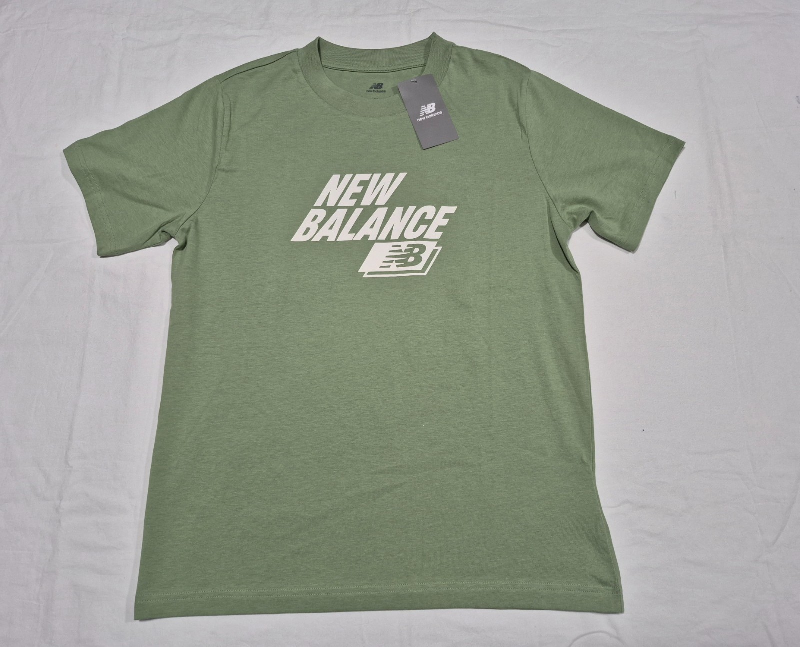 New Balance Men’s Green Logo Classi Sports Running Graphic Cotton T-Shirt
