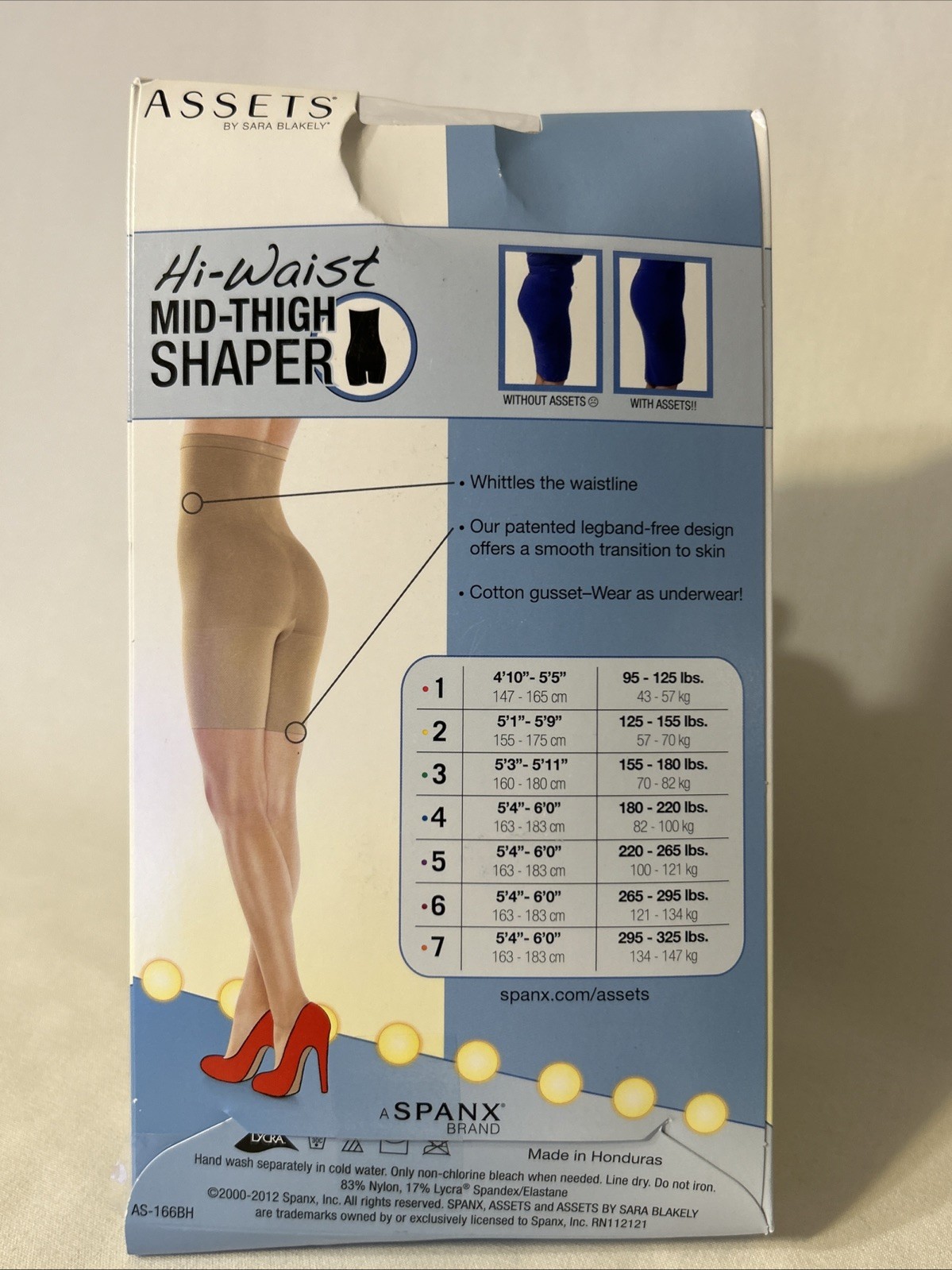 Shaper Size 5 Nude Hi-Waist Mid-Thigh Womens Assets By Sara Blakely Spanx