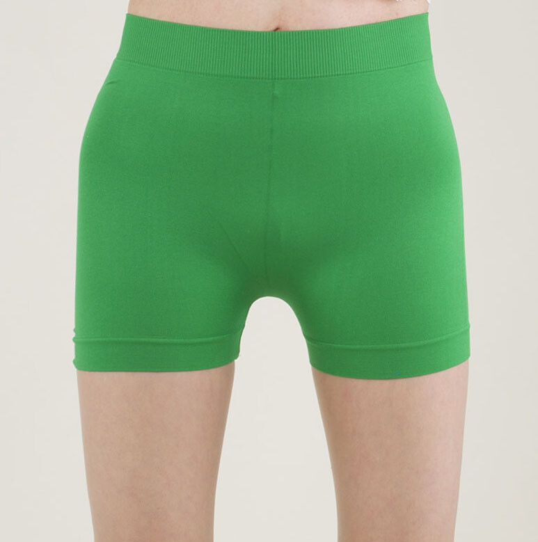 BASIC plain Seamless Stretch workout yoga Activewear Bike Shorts Solid Color