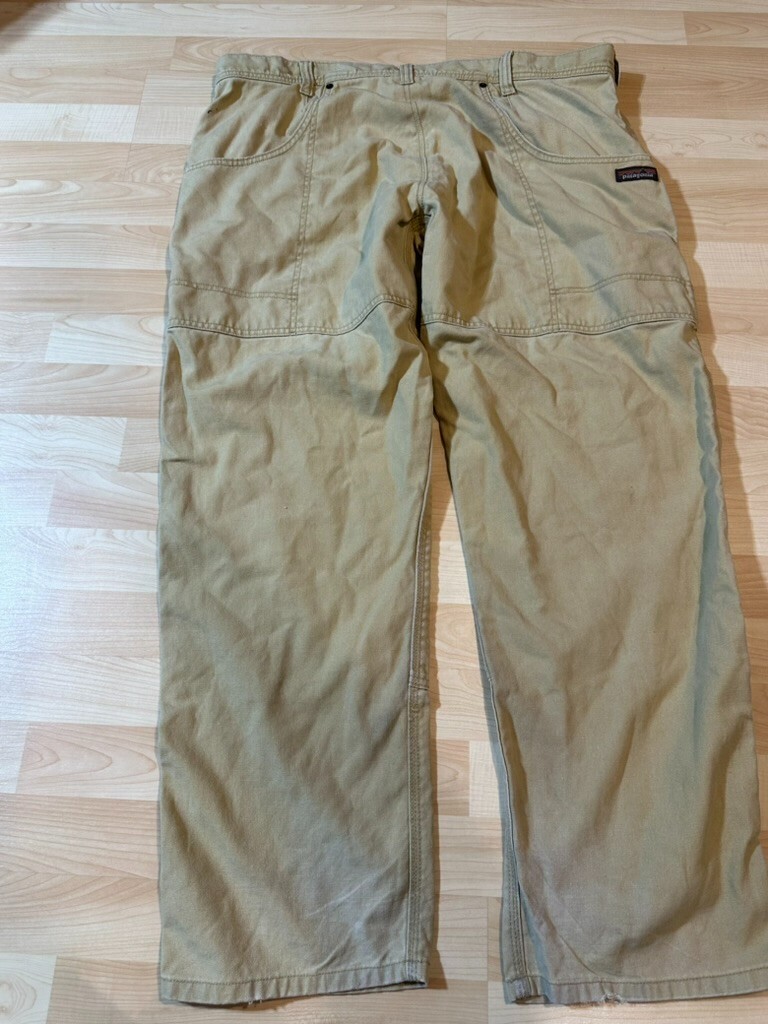Patagonia All Seasons Hemp Canvas Double Knee Mens Pants Rattan Tan 55780 40×30