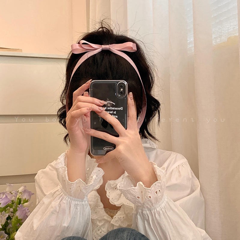3PCS Silky Satin Hair Bows Hair Clip Ribbon Accessories for Women Girls